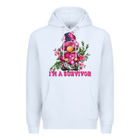 White i'm a survivor gnome Premium Hoodie - BarkalooDesign