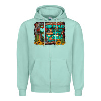 Seafoam Christmas begins with christ cross Zipper Hoodie - Jasminsmagicworld