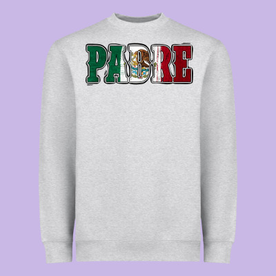 Mexican Flag Padre Heavyweight Sweatshirt Designed By Jasminsmagicworld