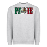 Heather Grey Mexican Flag Padre Heavyweight Sweatshirt - Jasminsmagicworld