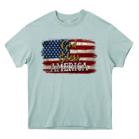Arona God Bless America Distressed Flag Heavy Core Tee - Jasminsmagicworld