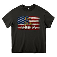 Asphalt God Bless America Distressed Flag Heavy Core Tee - Jasminsmagicworld