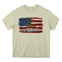 Mossy God Bless America Distressed Flag Heavy Core Tee - Jasminsmagicworld