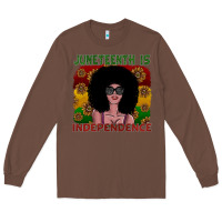 Chestnut juneteenth is independence Long Sleeve Tee - SublimationCraftShop