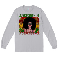 Moon Dust juneteenth is independence Long Sleeve Tee - SublimationCraftShop