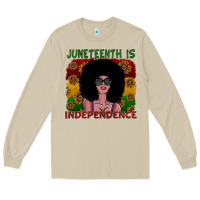 Mushroom juneteenth is independence Long Sleeve Tee - SublimationCraftShop