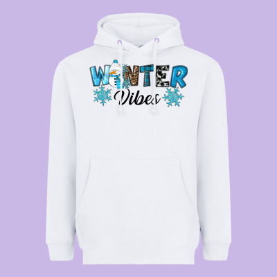 Winter Vibes Heavyweight Hoodie Designed By Ranaportraitstore