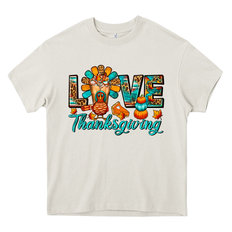 Love Thanksgiving Gobble And Frappe Heavy Core Tee by FaDigitalArtStudio | Teevron