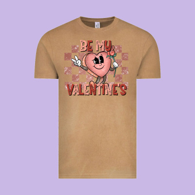 Be My Valentines Vintage Tee Designed By Cowhidedigitalart