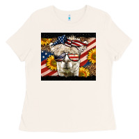 Bone Western 4th Of July Lama Ladies Tee - LillyAllenDesigns