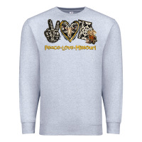 Heather Grey Peace Love Missouri Premium Sweatshirt - Jasminsmagicworld