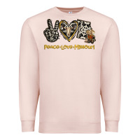 Pale Pink Peace Love Missouri Premium Sweatshirt - Jasminsmagicworld