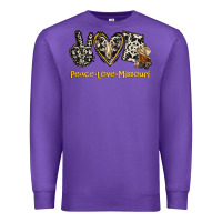 Purple Peace Love Missouri Premium Sweatshirt - Jasminsmagicworld