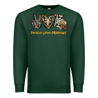 Sports Green Peace Love Missouri Premium Sweatshirt - Jasminsmagicworld