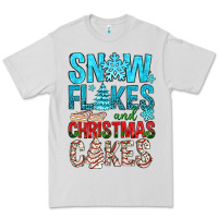 Dove Grey Snow Flakes aAd Christmas Cakes Premium Tee - BundleAndBundleShop