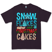 Plum Snow Flakes aAd Christmas Cakes Premium Tee - BundleAndBundleShop