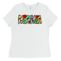 White floral animal print mama Ladies Tee - CowhideDigitalArt