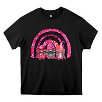 Black breast cancer rainbow gnomes Heavy Core Tee - FaDigitalArtStudio