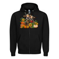 Black Fall heifer cows Zipper Hoodie - RanaPortraitStore