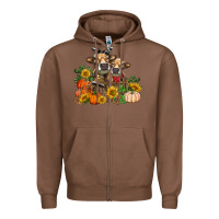 Chestnut Fall heifer cows Zipper Hoodie - RanaPortraitStore