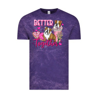 Cloud Purple Be Mine Valentine Dog Vintage Tee - CowhideDigitalArt