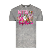 Cloud Rock Be Mine Valentine Dog Vintage Tee - CowhideDigitalArt