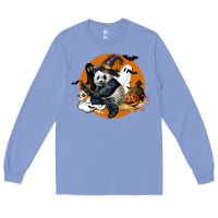 Colony Blue panda hallowen Long Sleeve Tee - LillyAllenDesigns