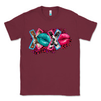 Burgundy Western xoxo Classic Tee - FaDigitalArtStudio