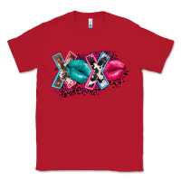Red Western xoxo Classic Tee - FaDigitalArtStudio