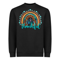Western Thanksgiving Rainbow With Turkey Heavyweight Sweatshirt | Teevron