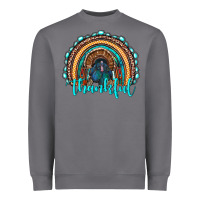 Storm western thanksgiving rainbow with turkey Heavyweight Sweatshirt - RanaPortraitStore