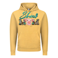 Vintage Mustard show mom pig Vintage Hoodie - Artiststas