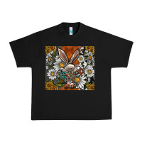 Black bunny Easter Urban Heavy Tee - CowhideDigitalArt