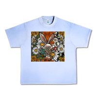 Grape Ice bunny Easter Urban Heavy Tee - CowhideDigitalArt