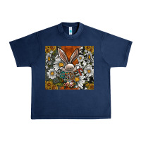 Navy bunny Easter Urban Heavy Tee - CowhideDigitalArt