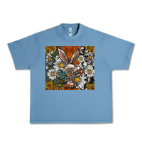 Pebble Blue bunny Easter Urban Heavy Tee - CowhideDigitalArt