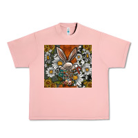 Salmon bunny Easter Urban Heavy Tee - CowhideDigitalArt