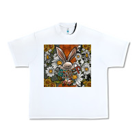 White bunny Easter Urban Heavy Tee - CowhideDigitalArt