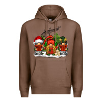 Chestnut Christmas choir gnomes Premium Hoodie - BarkalooDesign