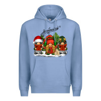 Colony Blue Christmas choir gnomes Premium Hoodie - BarkalooDesign