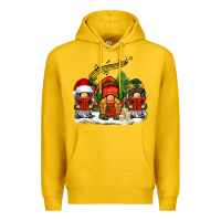 Lemon Christmas choir gnomes Premium Hoodie - BarkalooDesign