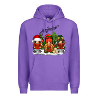 Purple Christmas choir gnomes Premium Hoodie - BarkalooDesign