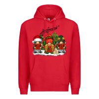 Red Christmas choir gnomes Premium Hoodie - BarkalooDesign