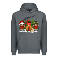 Rock Christmas choir gnomes Premium Hoodie - BarkalooDesign