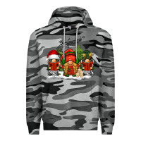 Slate Camo Christmas choir gnomes Premium Hoodie - BarkalooDesign