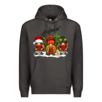 Smoke Christmas choir gnomes Premium Hoodie - BarkalooDesign