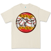 Bone baseball with sunflower round earrings Premium Tee - BundleAndBundleShop