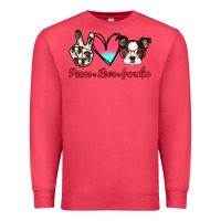 Cardinal Peace Love Frenchie Premium Sweatshirt - Jasminsmagicworld
