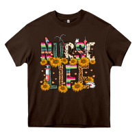 Chocolate Brown Western Nurse Life Heavy Core Tee - FaDigitalArtStudio