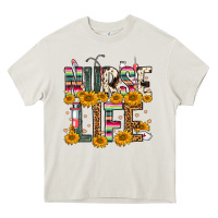 Cream Western Nurse Life Heavy Core Tee - FaDigitalArtStudio